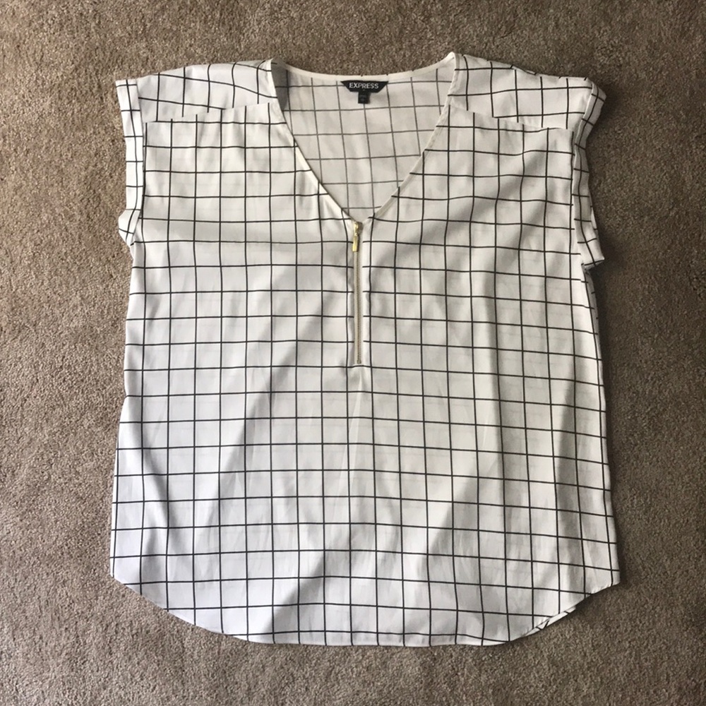 Zip front gramercy tee